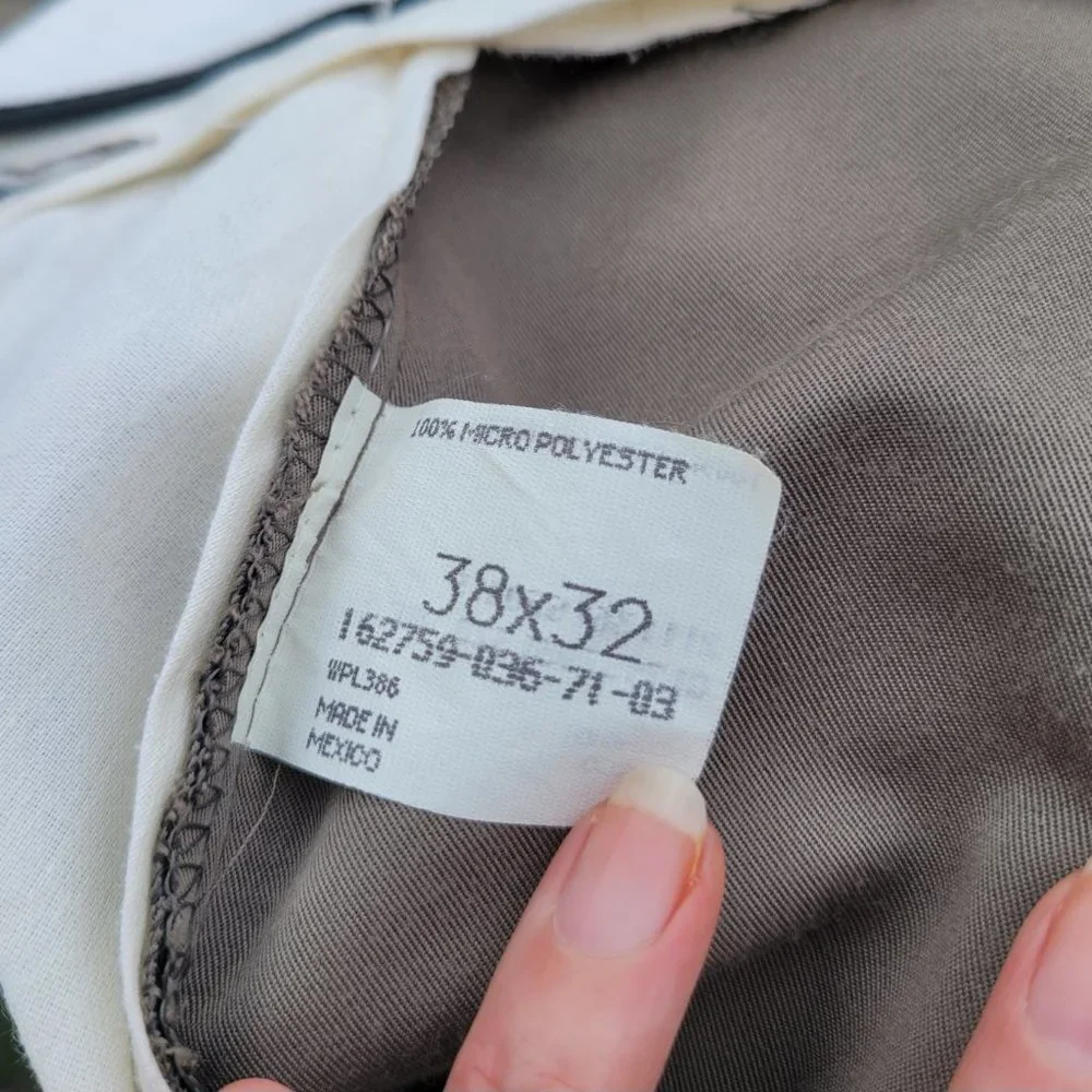 Haggar Black Label | 38x32 Men's Tan Dress Pants EUC Micro Poly